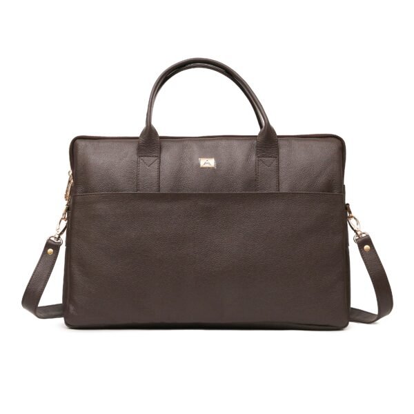 Slim Laptop Bag - Chocolate